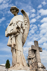 Image showing Old cemetery statue