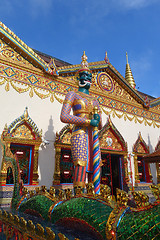 Image showing Thai temple Wat Chayamangkalaram on island Penang