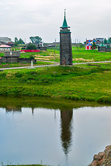 Image showing Wooden watchtower, 19th century. N.Sinyachikha