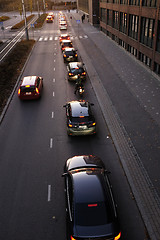Image showing traffic at night