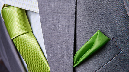 Image showing Suit Texture Close Up