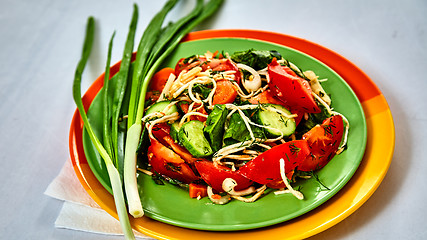 Image showing Fresh salad with tomatoes