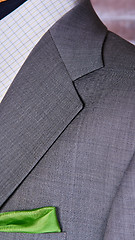 Image showing Suit Texture Close Up