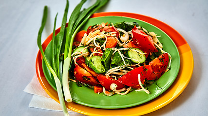 Image showing Fresh salad with tomatoes