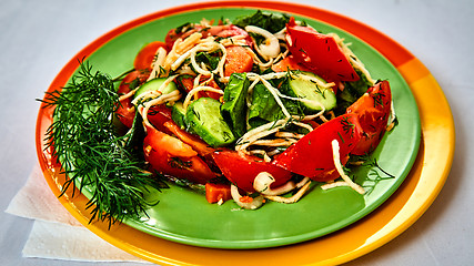 Image showing Fresh salad with tomatoes