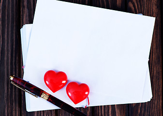 Image showing Empty copyspace valentine card 