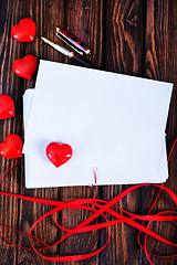 Image showing Empty copyspace valentine card 