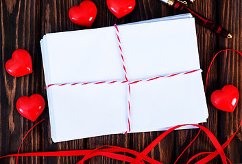 Image showing Empty copyspace valentine card 