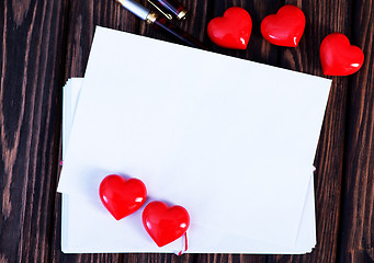 Image showing Empty copyspace valentine card 