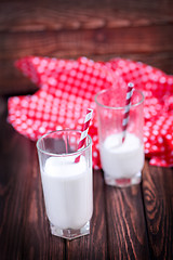 Image showing fresh milk in glasses