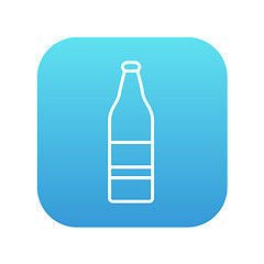 Image showing Glass bottle line icon.