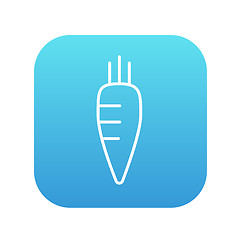 Image showing Carrot line icon.