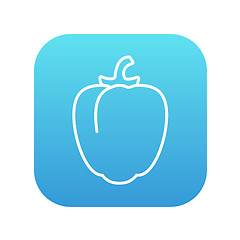 Image showing Bell pepper line icon.