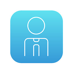 Image showing Businessman line icon.