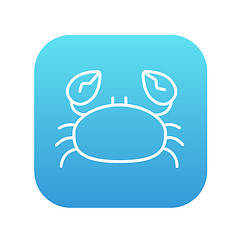 Image showing Crab line icon.
