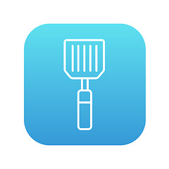 Image showing Kitchen spatula line icon.