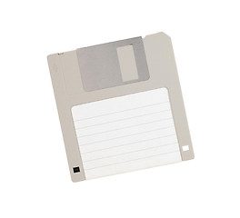 Image showing Floppy Disk - Tachnology from the past, isolated on white