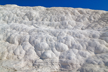 Image showing calcium bath and travertine unique abstract in pamukkale turkey 