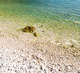 Image showing asia in thurkey antalya lycia way water rocks and sky near the n