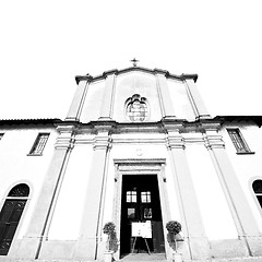 Image showing old architecture in italy europe milan religion and sunlight