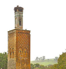 Image showing chellah  in morocco africa the old roman deteriorated monument a