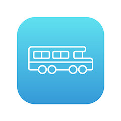 Image showing School bus line icon.