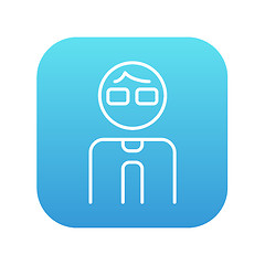 Image showing Businessman line icon.