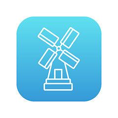 Image showing Windmill line icon.