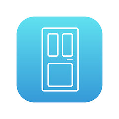 Image showing Front door line icon.