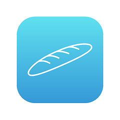 Image showing Baguette line icon.