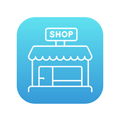 Image showing Shop store line icon.