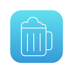 Image showing Mug of beer line icon.