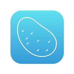 Image showing Potato line icon.