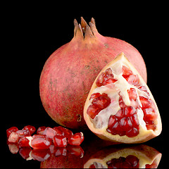 Image showing Ripe pomegranate fruit