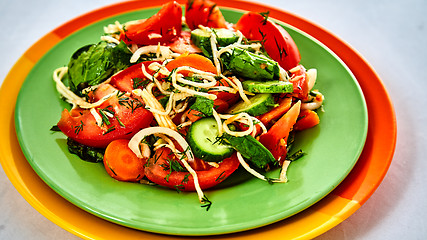 Image showing Fresh salad with tomatoes