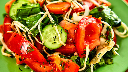 Image showing Fresh salad with tomatoes