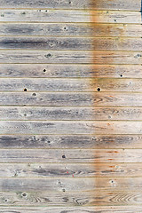 Image showing Rustic weathered barn wood