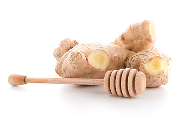 Image showing Ginger root and drizzler