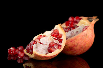 Image showing Ripe pomegranate fruit