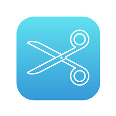 Image showing Scissors line icon.