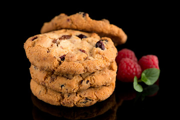 Image showing Dried fruits chip cookies 