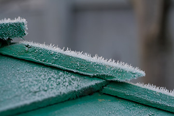 Image showing Roof with ice