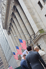 Image showing Wall street business, New York, USA.