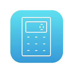 Image showing Calculator line icon.