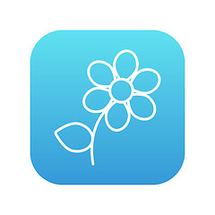 Image showing Flower line icon.