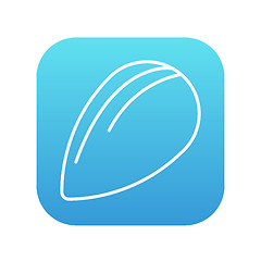 Image showing Almond line icon.