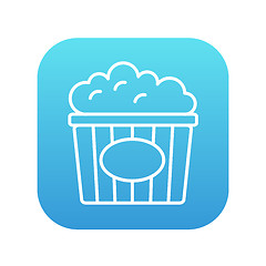 Image showing Popcorn line icon.