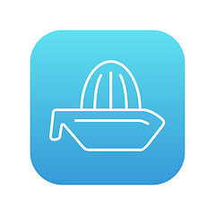 Image showing Lemon squeezer line icon.