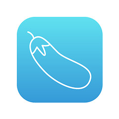 Image showing Eggplant line icon.