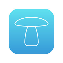 Image showing Mushroom line icon.